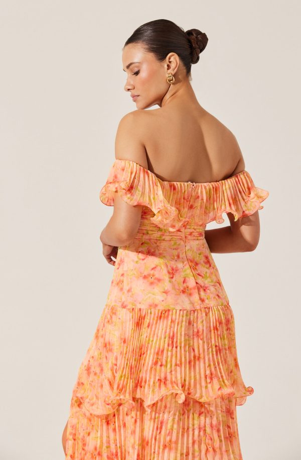 Wilder Pleated Tiered Maxi Dress Online Sale - Image 4