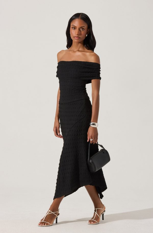 Off Shoulder Textured Knit Top Fashion - Image 2