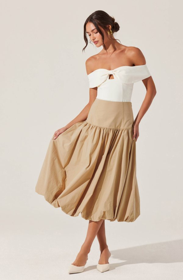 Laryn Drop Waist Bubble Skirt Fashion