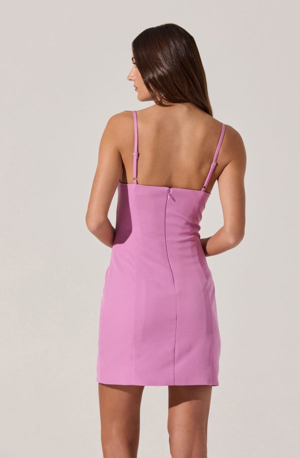 Bow Detail Bustier Mini Dress For Discount - Image 5