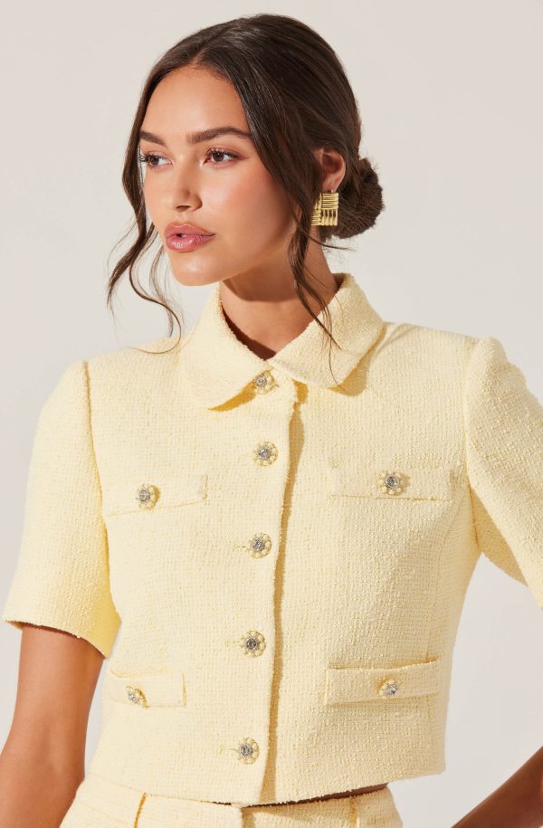 Eaton Tweed Cropped Jacket Cheap - Image 4