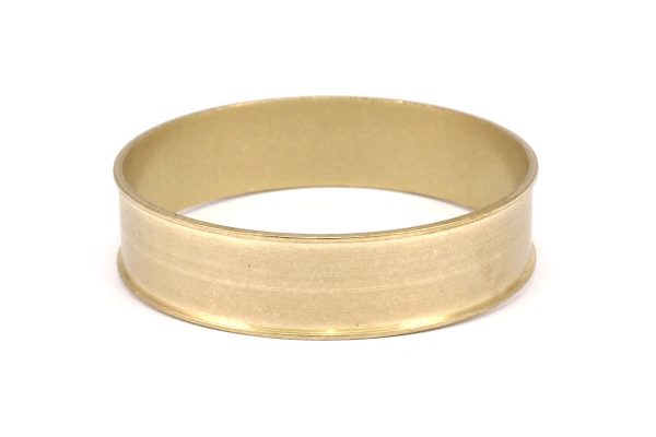 Brass Channel Bracelet - Raw Brass Channel Bangle Settings -Glue On- (17x66.5mm) V036 Online Hot Sale
