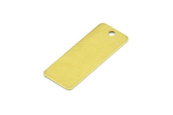 Brass Rectangle Bar, 100 Raw Brass Rectangle Connectors With 1 Hole (20x8mm) Brs 161 A0384 For Discount