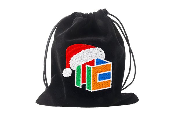Cubicle Christmas Embroidered Bag (Size 7) Discount