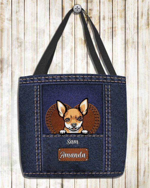 Dog Personalized All Over Tote Bag, Personalized Gift for Dog Lovers, Dog Dad, Dog Mom - TO069PS11 Online